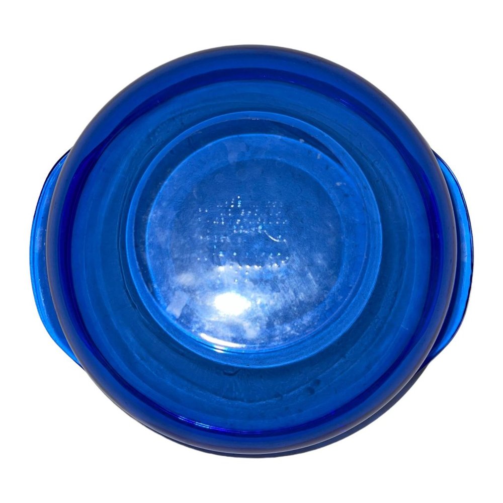 Vintage Pyrex Cobalt Blue 024 Round Casserole Baking Bowl Dish 2 Qt 2 Liter - Picture 10 of 11